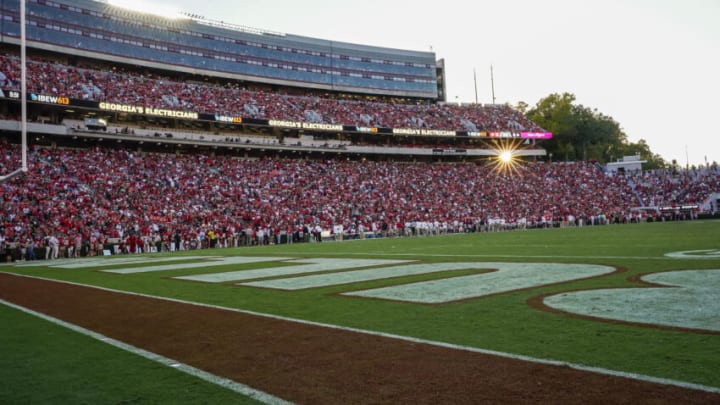 Oct 8, 2022; Athens, Georgia, USA; A general view of the stadium during the game between the Georgia Bulldogs and the Auburn Tigers during the second half at Sanford Stadium. Mandatory Credit: Dale Zanine-USA TODAY Sports