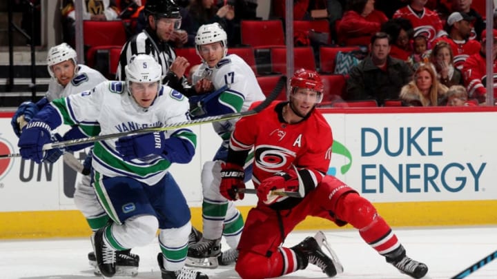 RALEIGH, NC - FEBRUARY 9: Jordan Staal