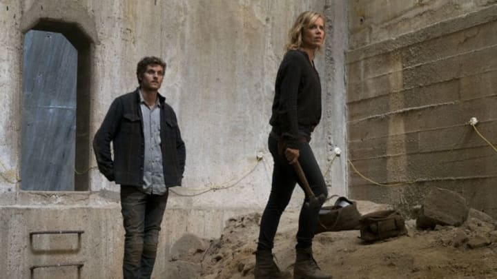 Kim Dickens as Madison Clark, Daniel Sharman as Try Otto - Fear the Walking Dead _ Season 3, Episode 15 - Photo Credit: Richard Foreman, Jr/AMC