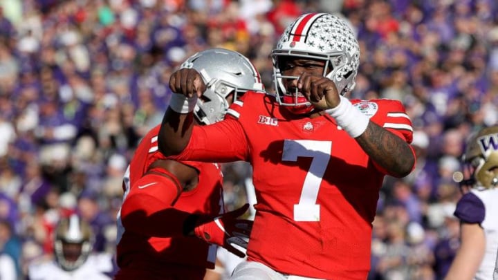 Dwayne Haskins, Ohio State Buckeyes. New York Giants (Photo by Sean M. Haffey/Getty Images)