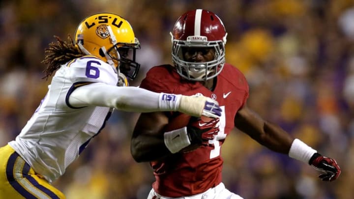 BATON ROUGE, LA - NOVEMBER 03: T.J. Yeldon(Photo by Matthew Stockman/Getty Images)