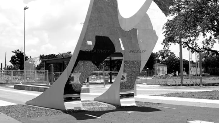 A monument in Houston's Emancipation Park.