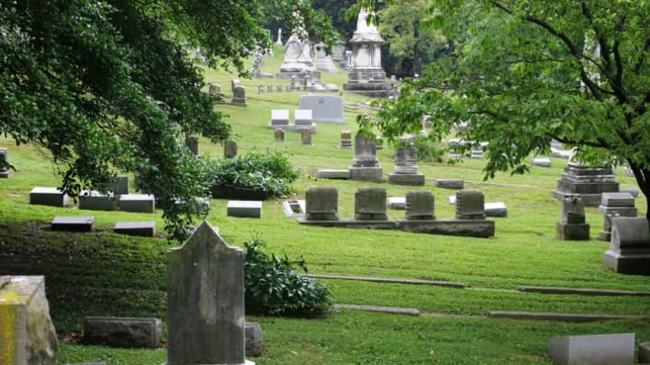 A peaceful cemetery in Kentucky.