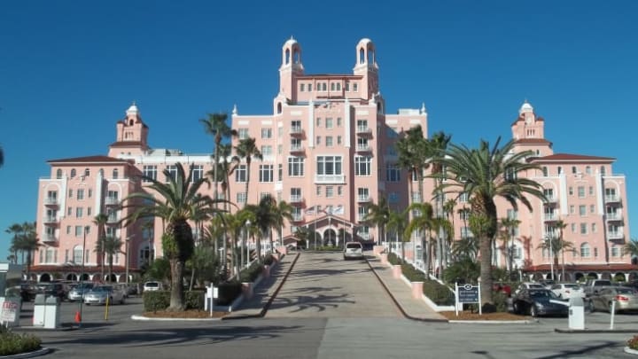 A photo of the exterior of the Don CeSar Hotel in Florida.