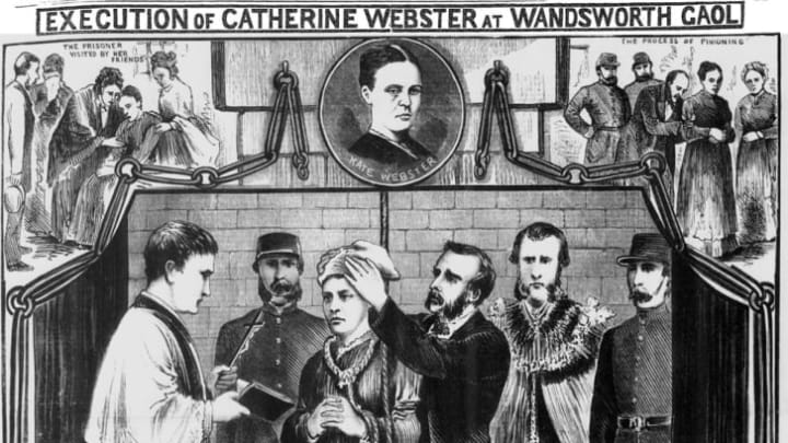 The Execution of Catherine Webster at Wandsworth Gaol, The Illustrated Police News