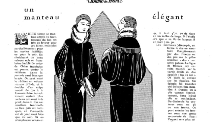 From a January 1927 issue of La Femme De France