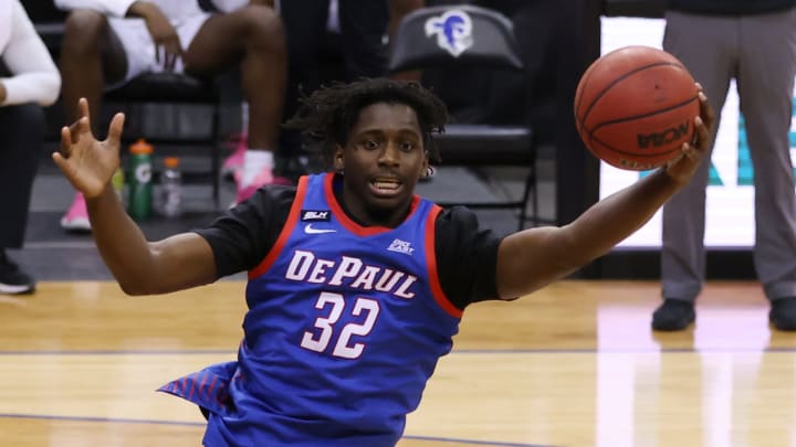 Big East Basketball David Jones DePaul Blue Demons (Photo by Rich Schultz/Getty Images)