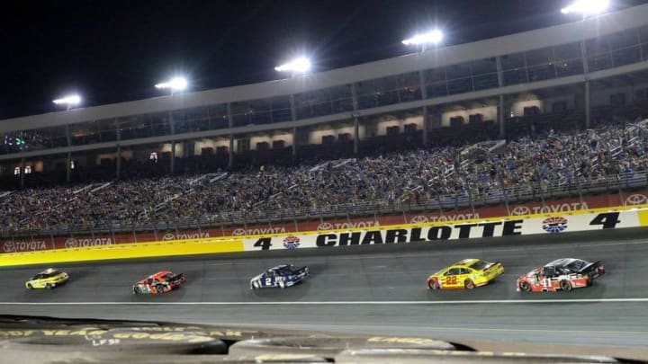 May 16, 2015; Concord, NC, USA; General view during the NASCAR Sprint All-Star Race at Charlotte Motor Speedway. Mandatory Credit: Randy Sartin-USA TODAY Sports