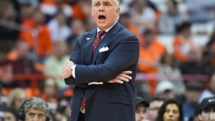 SYRACUSE, NY – JANUARY 07: Coach Young of the Hokies reacts. (Photo by Rich Barnes/Getty Images)
