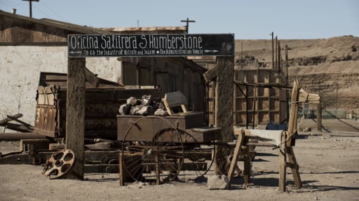 Abandoned town of Humberstone, Chile.