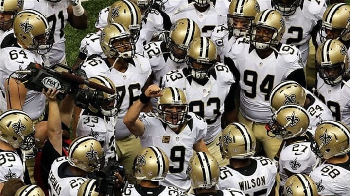 New Orleans Saints before a game - Mandatory Credit: Chuck Cook-USA TODAY Sports