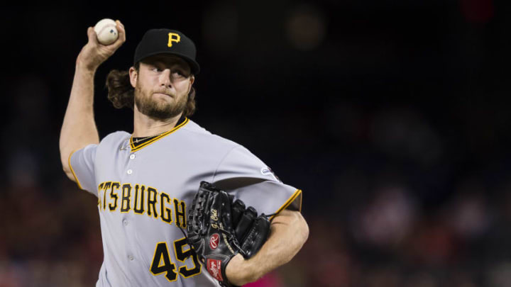 WASHINGTON, DC - SEPTEMBER 29: Starting pitcher Gerrit Cole