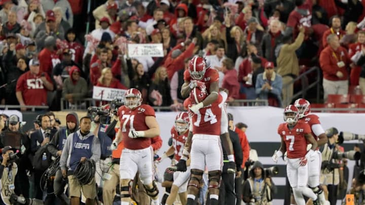 TAMPA, FL - JANUARY 09: Running back Bo Scarbrough