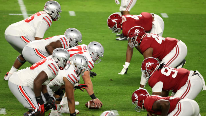 The Ohio State football team is hoping to get revenge on Alabama for last year’s loss in the National Championship Game. (Photo by Jamie Schwaberow/Getty Images)