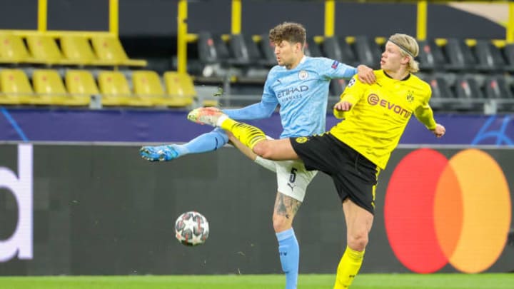 Erling Haaland wasn’t given any chances to score (Photo by Joachim Bywaletz/BSR Agency/Getty Images)