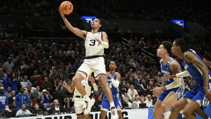 Gonzaga guard Andrew Nembhard was a solid leader who helped elevate Gonzaga to a national championship contender. Mandatory Credit: Troy Wayrynen-USA TODAY Sports