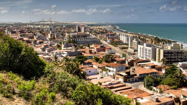 A view across the skyline of Natal, Brazil