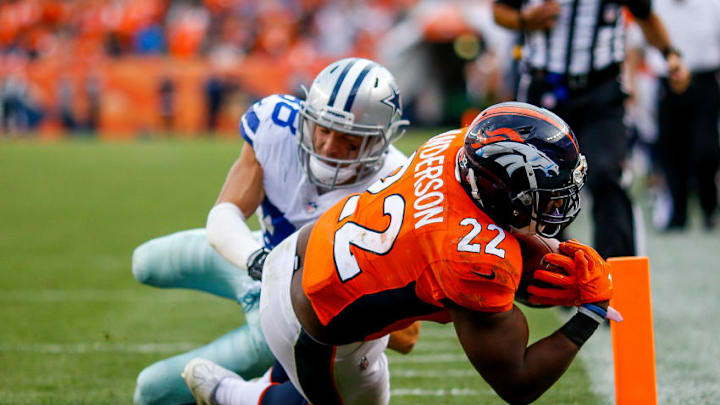 DENVER, CO - SEPTEMBER 17: Running back C.J. Anderson