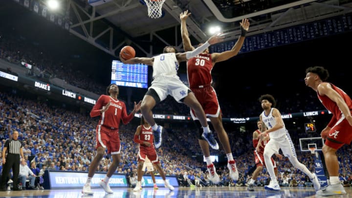 LEXINGTON, KENTUCKY - JANUARY 11: Ashton Hagans #0 of the Kentucky Wildcats shoots the ball against the Alabama Crimson Tide at Rupp Arena on January 11, 2020 in Lexington, Kentucky. (Photo by Andy Lyons/Getty Images)
