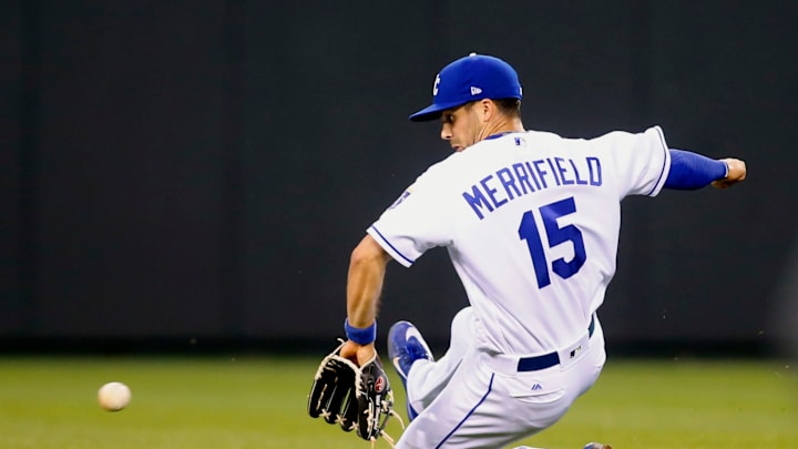 KC Royals second baseman Whit Merrifield (15) – Mandatory Credit: Jay Biggerstaff-USA TODAY Sports