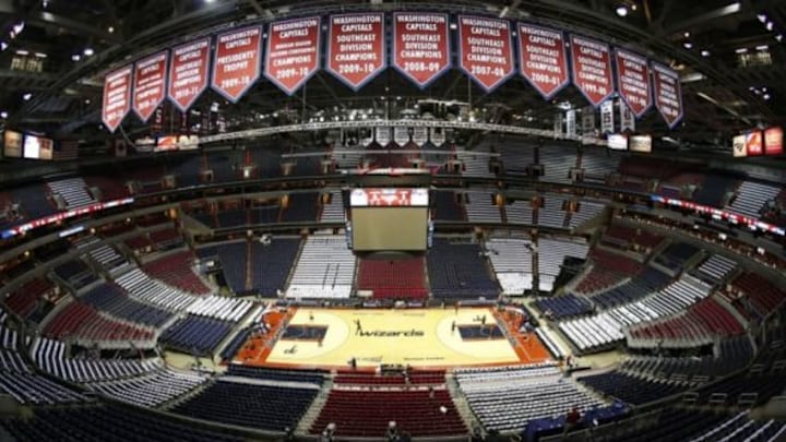 May 15, 2014; Washington, DC, USA; A general view of Verizon Center prior to the game between the Washington Wizards and the Indiana Pacers in game six of the second round of the 2014 NBA Playoffs. Mandatory Credit: Geoff Burke-USA TODAY Sports