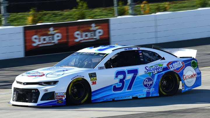 MARTINSVILLE, VA – MARCH 23: Chris Buescher, driver of the #37 Kroger Speed Up Your Cleanup Chevrolet (Photo by Jared C. Tilton/Getty Images)