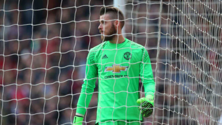 LONDON, ENGLAND – MAY 07: Manchester United goalkeeper, David de Gea during the Premier League match between Arsenal and Manchester United at Emirates Stadium on May 7, 2017 in London, England. (Photo by Catherine Ivill – AMA/Getty Images)