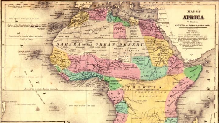 Africa circa 1840