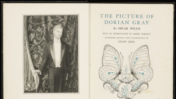 Title page of The Picture of Dorian Gray (1925), written by Oscar Wilde and illustrated by Henry Keen
