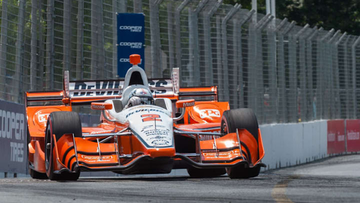TORONTO, ON - JULY 16: Josef Newgarden (#2) during the Verizon IndyCar Series Honda Indy Toronto Race at Exhibition place, Toronto, Ontario, Canada on July 16 2017 (Photo by Anatoliy Cherkasov/NurPhoto via Getty Images)