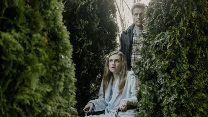(L to R) Lizzie Boys stars as Annie and Jason Cermak stars as Troy in Lifetime’s feature V.C. Andrews’ Gates of Paradise, premiering Saturday, August 17 at 8pm ET/PT. Photo by Lifetime Copyright 2019
