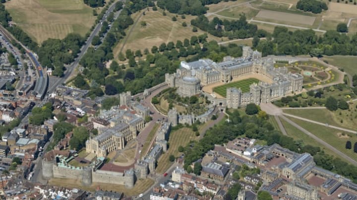 An aerial view of Windsor Castle