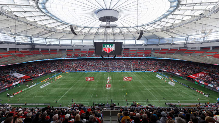 VANCOUVER, BC – MARCH 11: A general view of atmosphere during the 2018 Canada Sevens Rugby Tournament at BC Place on March 11, 2018 in Vancouver, Canada. (Photo by Andrew Chin/Getty Images for TAG Heuer)