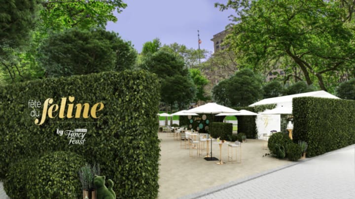 New outdoor, cat-inspired FEASTival is coming to NYC. Image Courtesy of Purina/Fancy Feast.