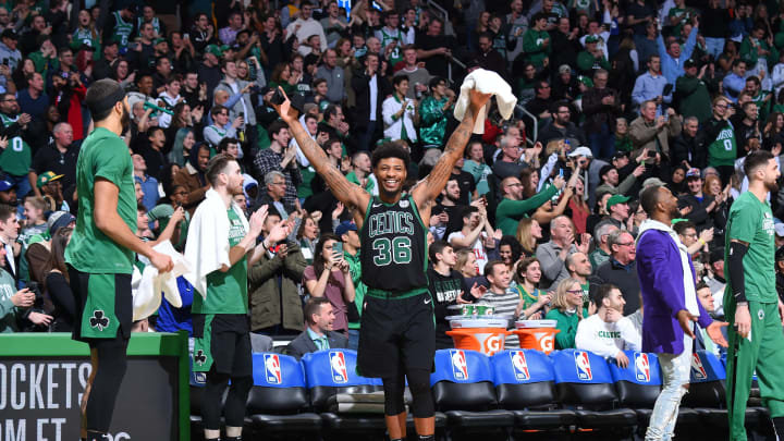 Boston Celtics Marcus Smart (Photo by Brian Babineau/NBAE via Getty Images)