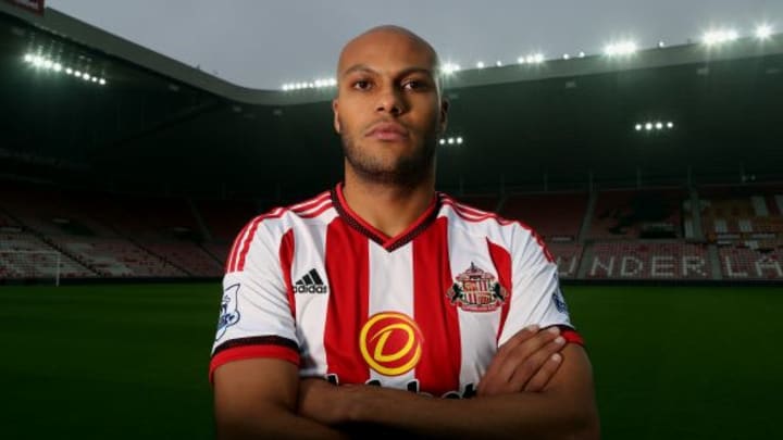 SUNDERLAND, UNITED KINGDOM - NOVEMBER 05 : Younes Kaboul pictured during the Sunderland Team photo shoot at the Stadium of Light on November 05, 2015 in Sunderland, England. (Photo by Ian Horrocks/Sunderland AFC via Getty Images)