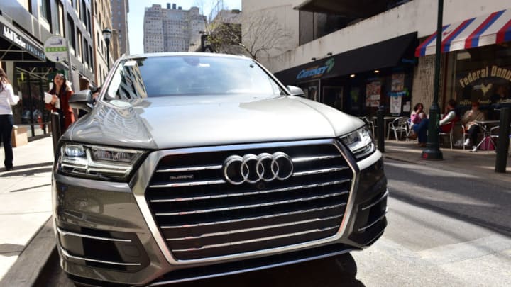 PHILADELPHIA, PA - APRIL 16: Audi Q7 parked in front of Abe Fisher Restaurant during The Impossible Reservation: Philadelphia presented by Audi on April 16, 2016 in Philadelphia, Pennsylvania. (Photo by Lisa Lake/Getty Images for Audi)