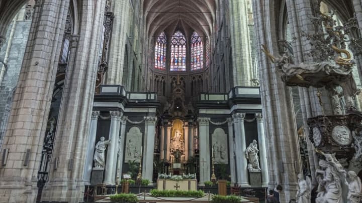 The interior of St Bavo's Cathedral