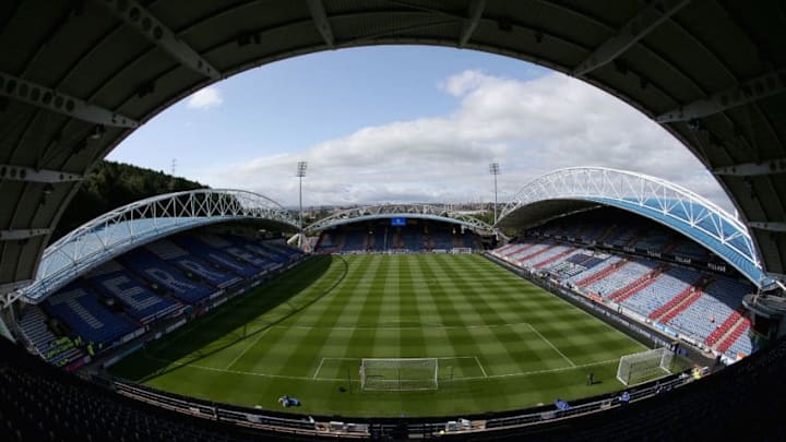 HUDDERSFIELD, ENGLAND - AUGUST 20: General view inside the stadium prior to the Premier League match between Huddersfield Town and Newcastle United at John Smith's Stadium on August 20, 2017 in Huddersfield, England. (Photo by Jan Kruger/Getty Images)