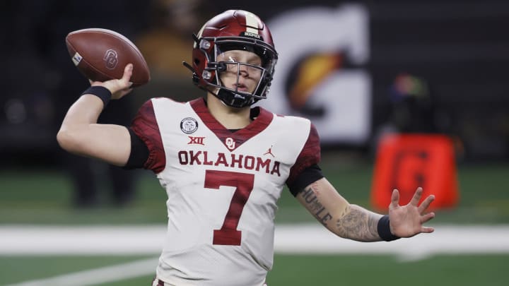 Oklahoma star Spencer Rattler. (Photo by Tom Pennington/Getty Images)