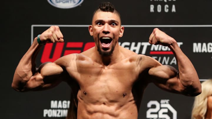 BUENOS AIRES, ARGENTINA - NOVEMBER 16: Johnny Walker of United Kingdom weights in during UFC 140 Weight In at Parque Roca Arena on November 16, 2018 in Buenos Aires, Argentina. (Photo by Alexandre Schneider /Zuffa LLC/Zuffa LLC)