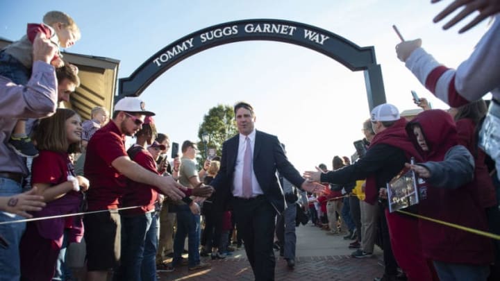 Head coach Will Muschamp of the South Carolina Gamecocks. (Photo by Michael Chang/Getty Images)