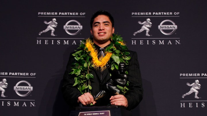 Notre Dame Football star Manti Te’o (Photo by Mike Stobe/Getty Images)