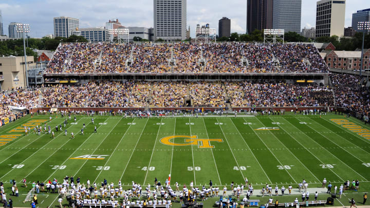 ATLANTA, GA – SEPTEMBER 13: A general view of Bobby Dodd Stadium during the game between the Georgia Tech Yellow and the Georgia Southern Eagles on September 13, 2014 in Atlanta, Georgia. (Photo by Scott Cunningham/Getty Images)