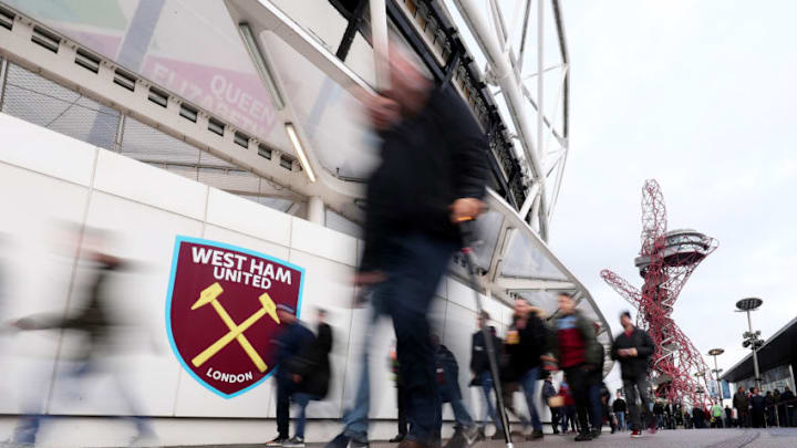 LONDON, ENGLAND - NOVEMBER 02: General view outside the stadium as fans arrive ahead of the Premier League match between West Ham United and Newcastle United at London Stadium on November 02, 2019 in London, United Kingdom. (Photo by Alex Morton/Getty Images)