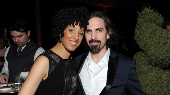 NEW YORK, NEW YORK – APRIL 04: Raya Yarbrough (L) and Bear McCreary attend the ‘Outlander’ Season 2 Premiere on April 4, 2016 in New York City. (Photo by Craig Barritt/Getty Images for STARZ)