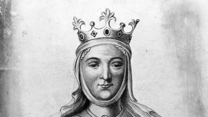 A drawing of what Eleanor of Aquitaine might have looked like circa 1150