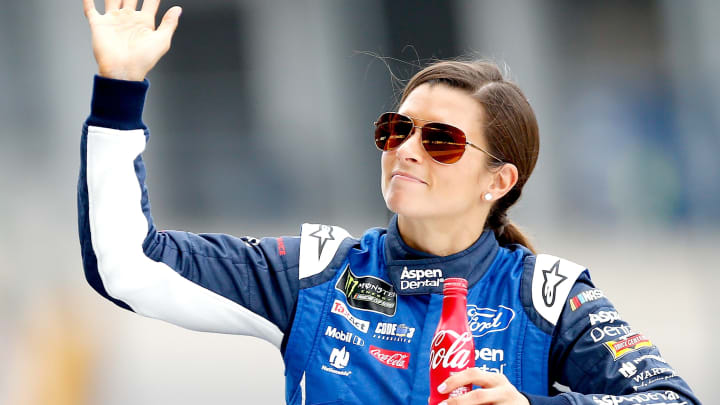INDIANAPOLIS, IN – JULY 23: Danica Patrick, driver of the #10 Aspen Dental Ford (Photo by Sean Gardner/Getty Images)