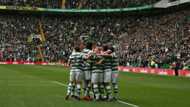 Celtic celebrate a goal -- (Credit: Brian Hargadon -- Flickr Creative Commons)