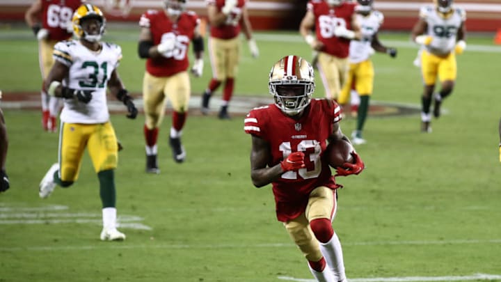 Richie James #13 of the San Francisco 49ers (Photo by Ezra Shaw/Getty Images)
